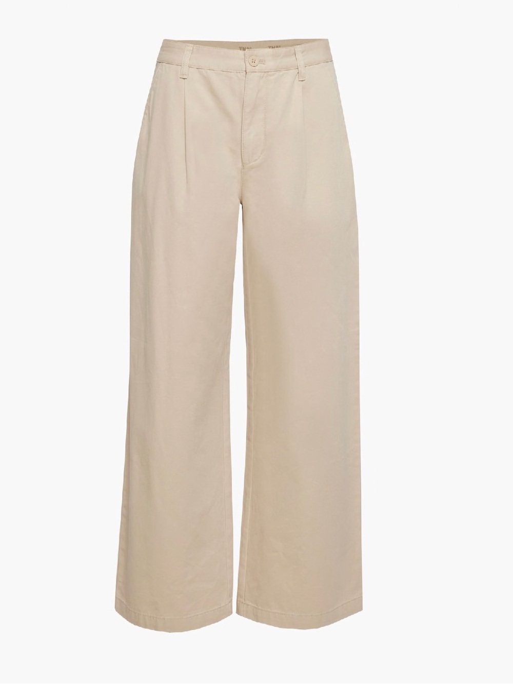 TNA Wide-Leg High-Rise Pants in Light Beige